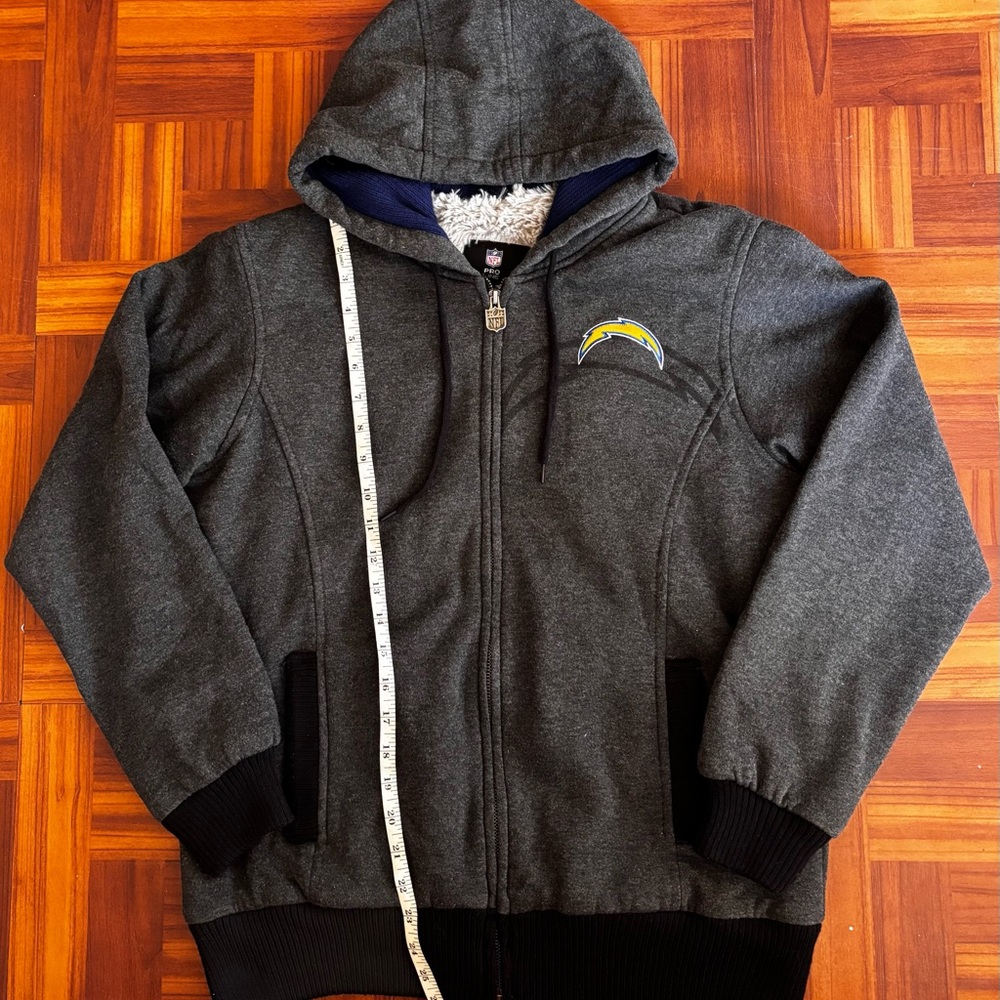Los Angeles Chargers NFL Nike Pro Line Jacket Zip Up Hoodie